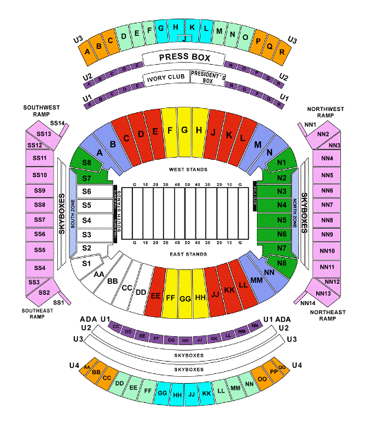 Arizona Wildcats Football Stadium Seating Chart